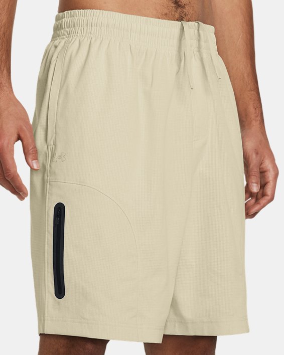 Men's UA Unstoppable Vent Shorts in Brown image number 3